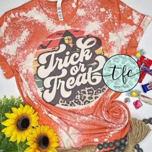 {Trick or Treat} distressed tee