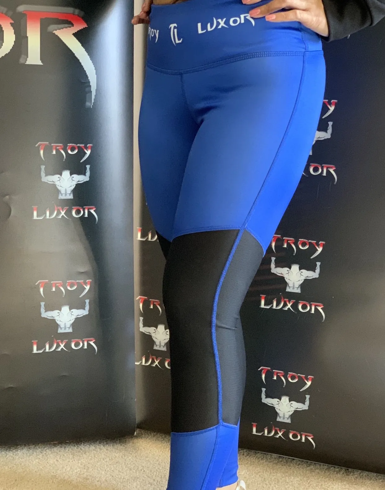 Troy Luxor Women's High waist Leggings Blue Diamond
