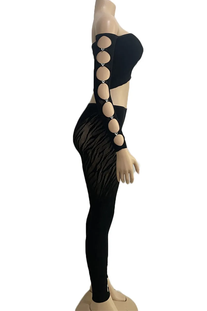 UH0340 Mesh Shirt and Tights Set
