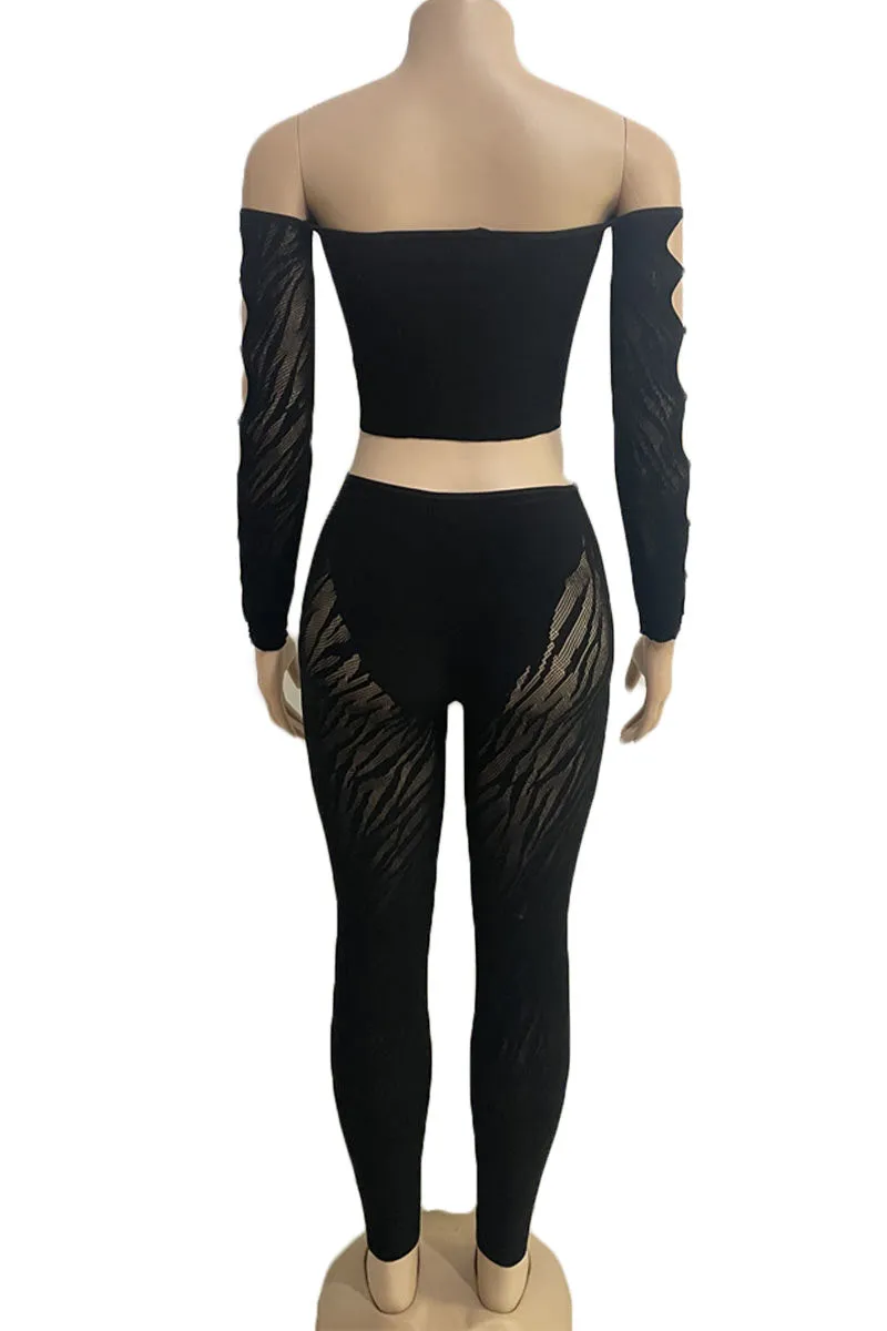 UH0340 Mesh Shirt and Tights Set
