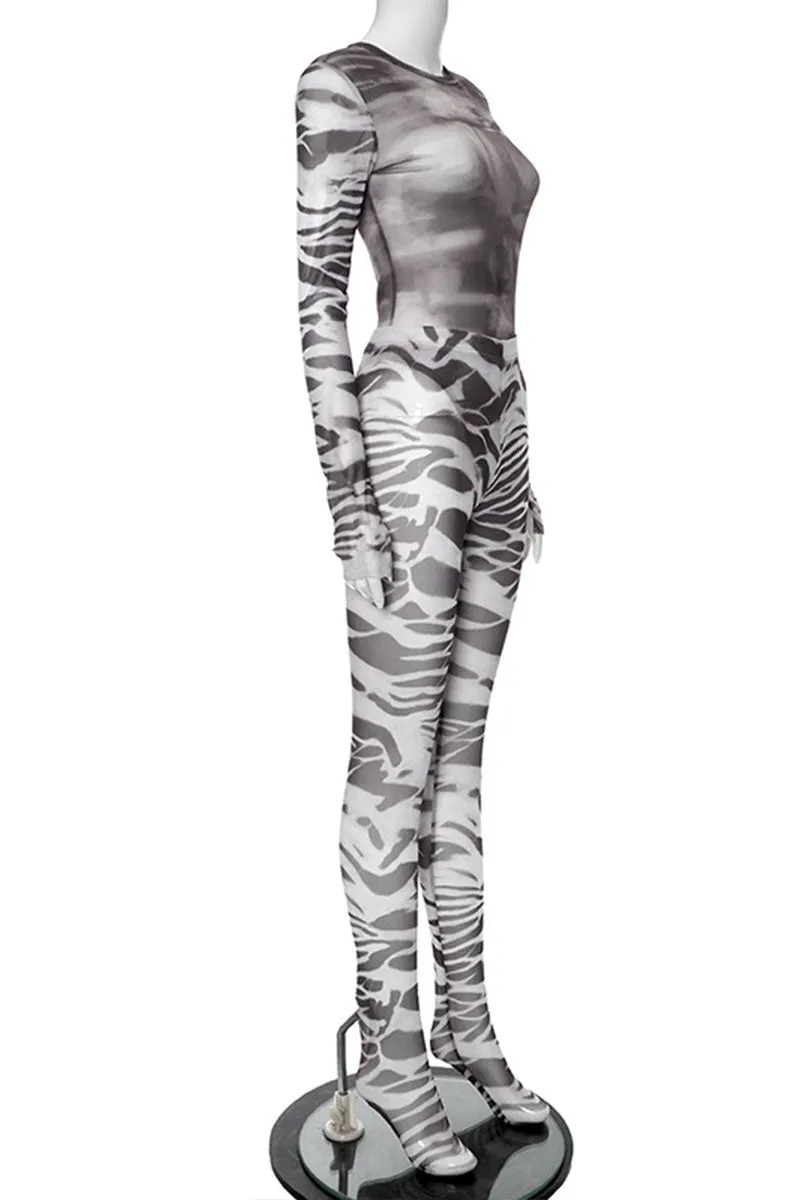 UI748 Mesh Bodysuit and Pants Set