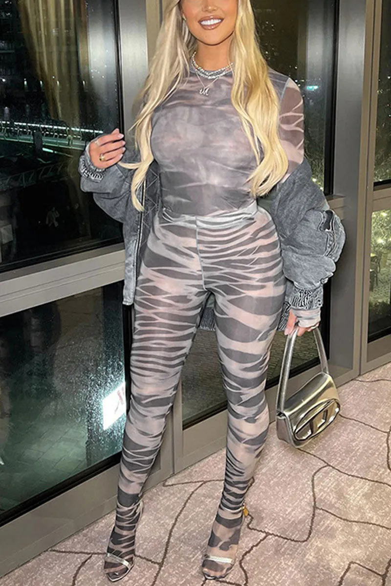 UI748 Mesh Bodysuit and Pants Set