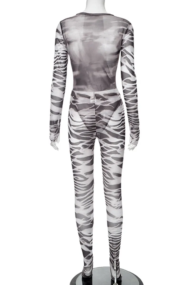 UI748 Mesh Bodysuit and Pants Set