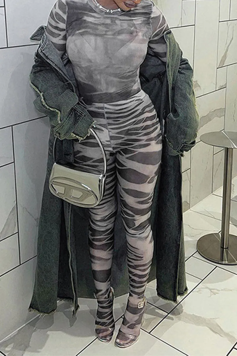 UI748 Mesh Bodysuit and Pants Set
