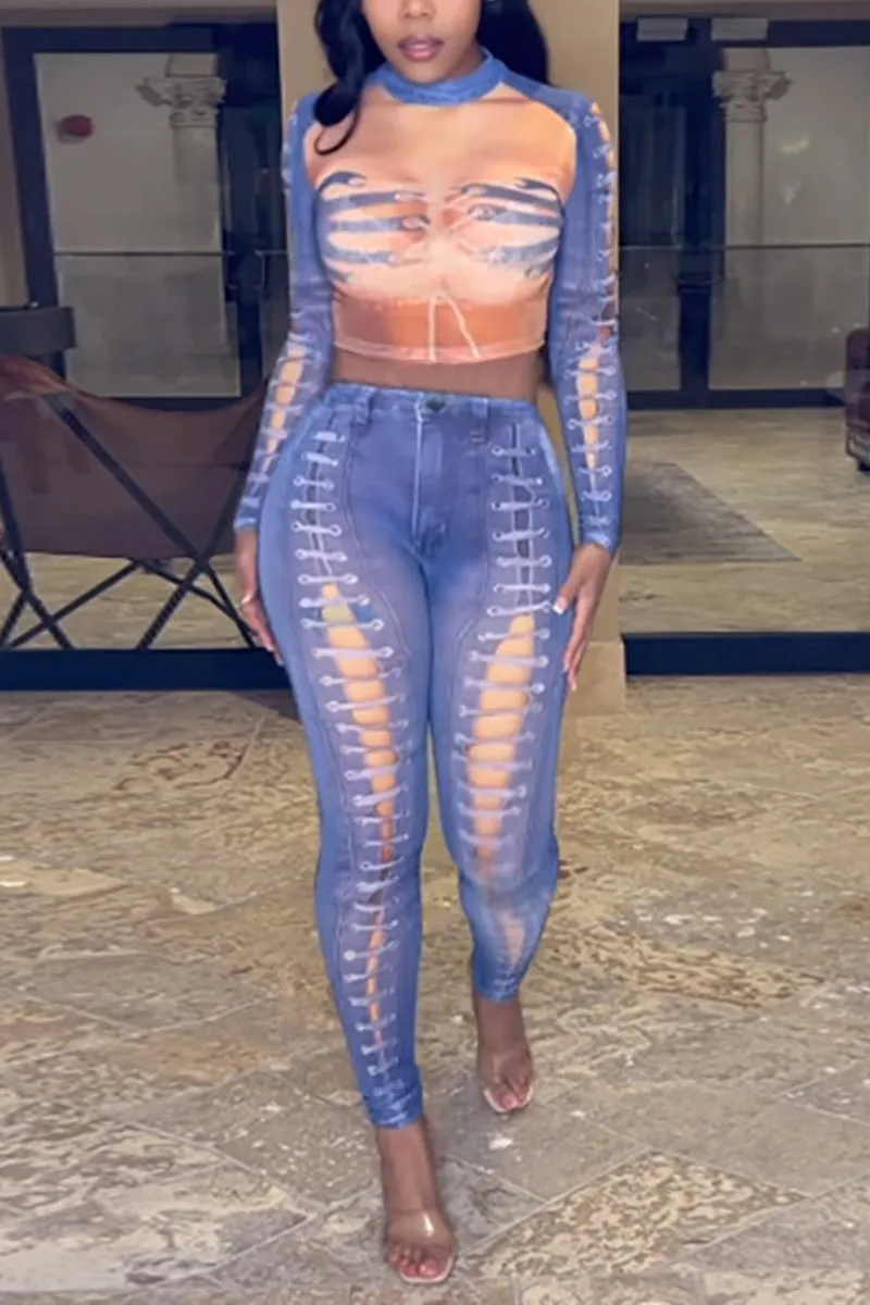 UL0491 Graphic Shirt and Leggings Set