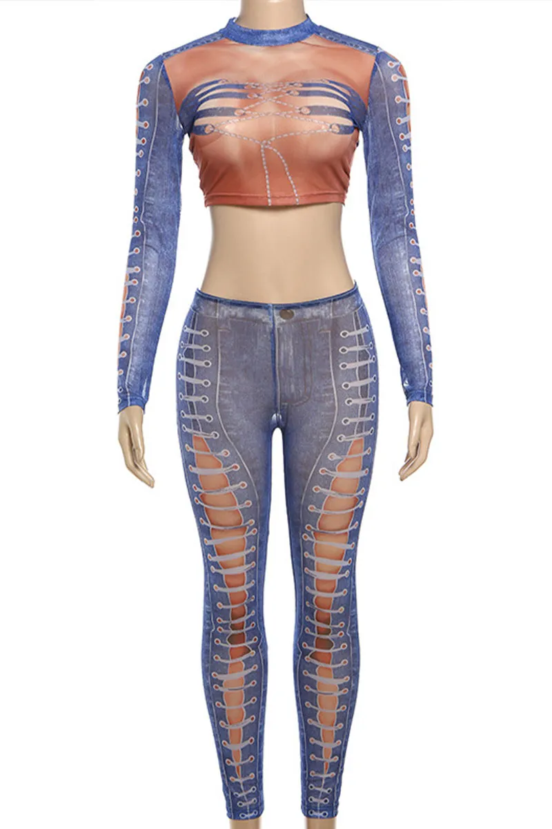 UL0491 Graphic Shirt and Leggings Set