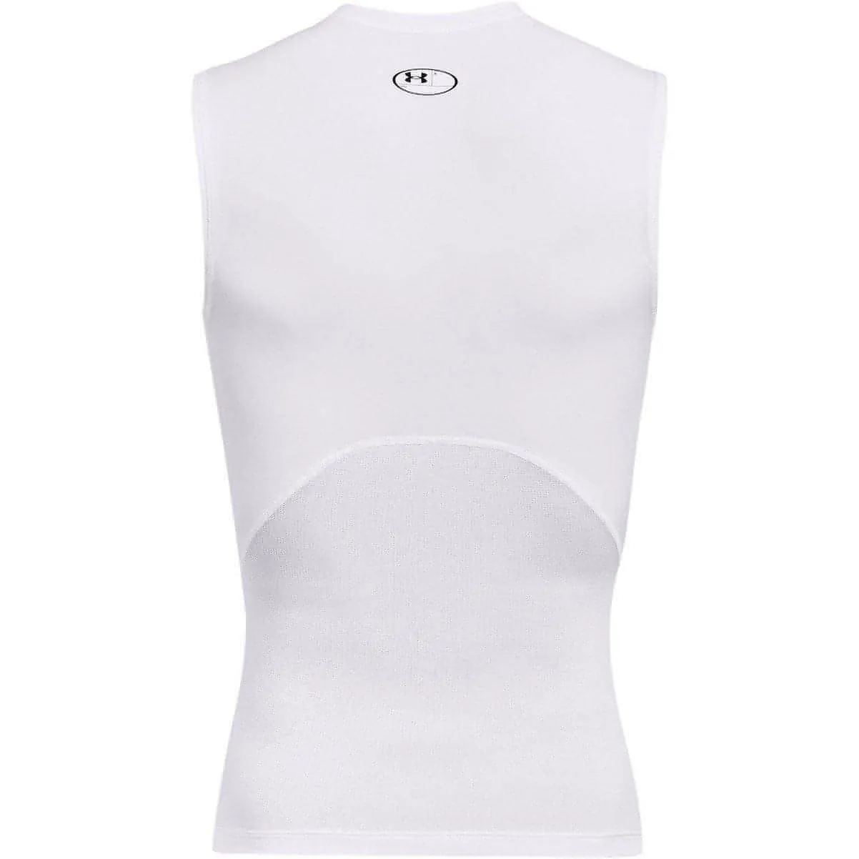 Under Armour HeatGear Armour Mens Sleeveless Compression Top - White