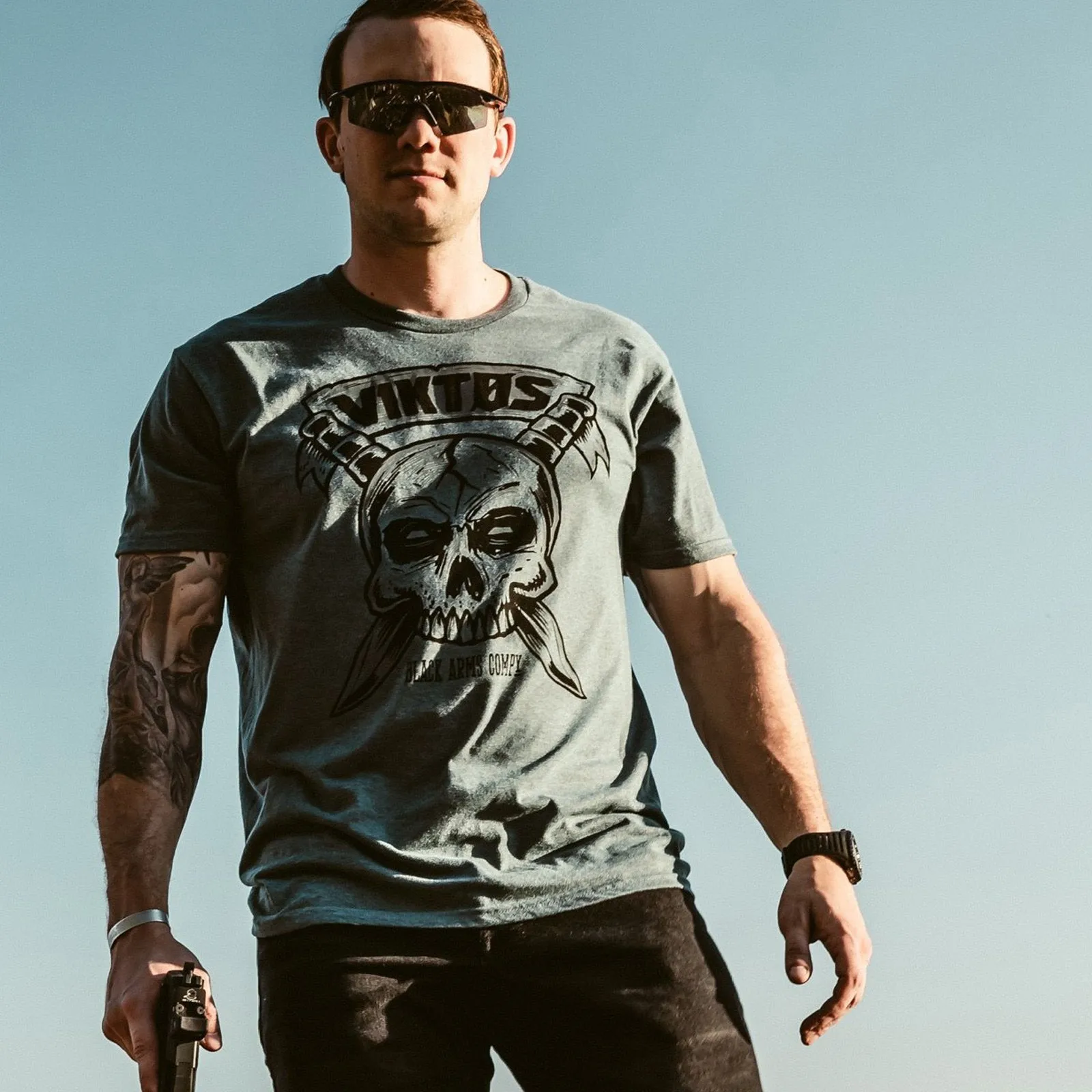 VIKTOS Kbarred Tee Jade Black Heather
