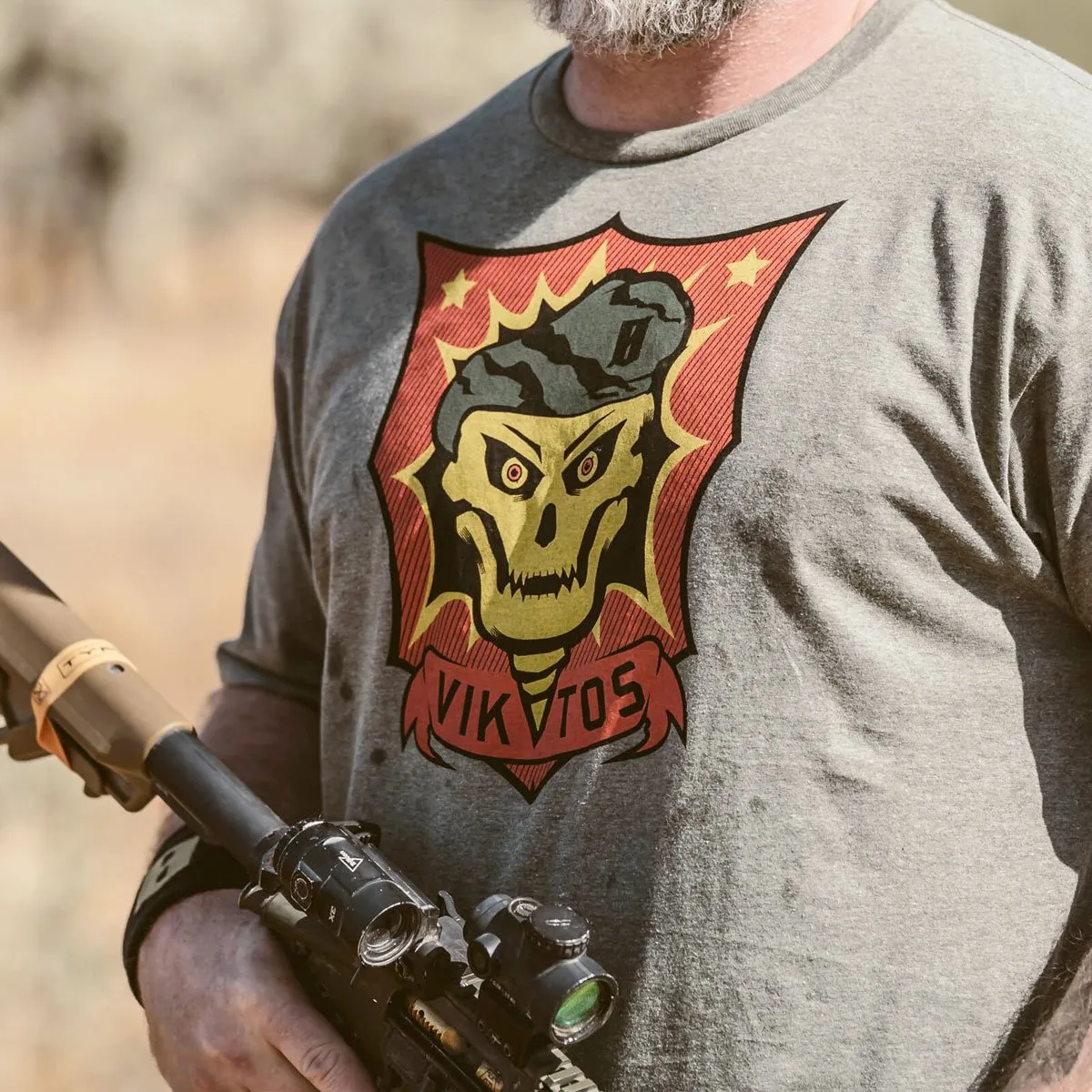 VIKTOS Mekong Tee Sage Black Heather