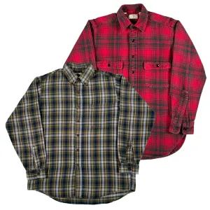 Vintage 100% Cotton L.L. Bean Flannels- SELECT SHIRT