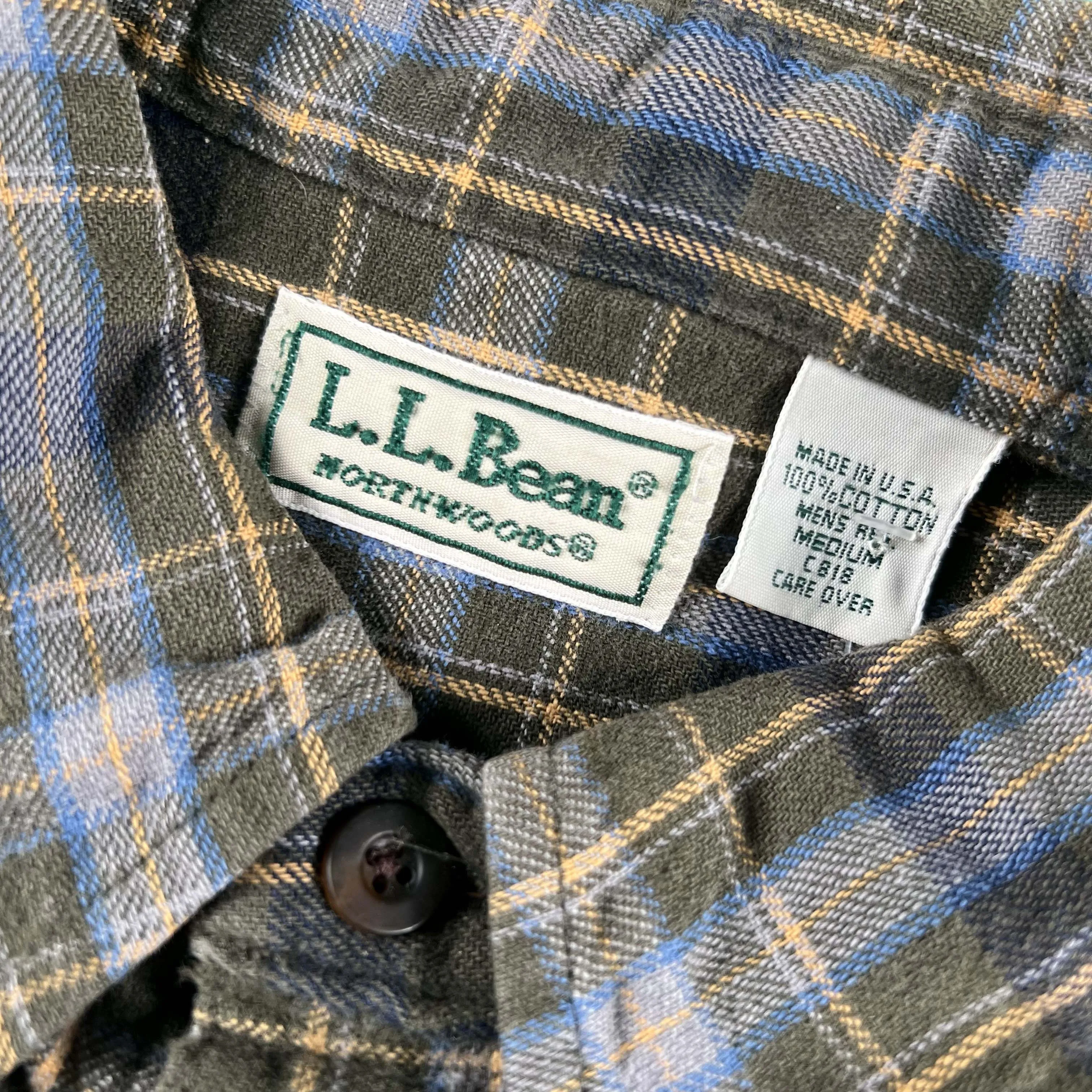 Vintage 100% Cotton L.L. Bean Flannels- SELECT SHIRT
