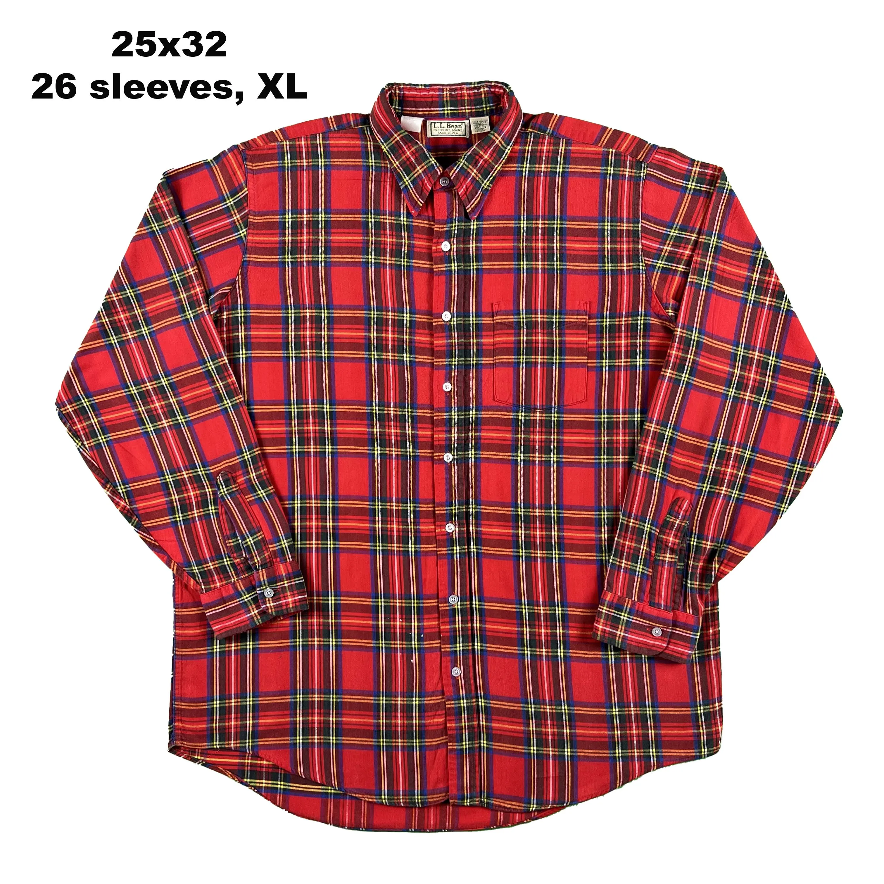 Vintage 100% Cotton L.L. Bean Flannels- SELECT SHIRT