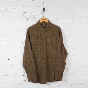 Vintage Checked Shirt - Brown - XL