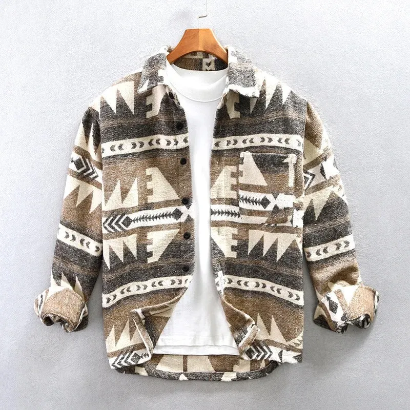 Vintage-Inspired Flannel Shirt for Men