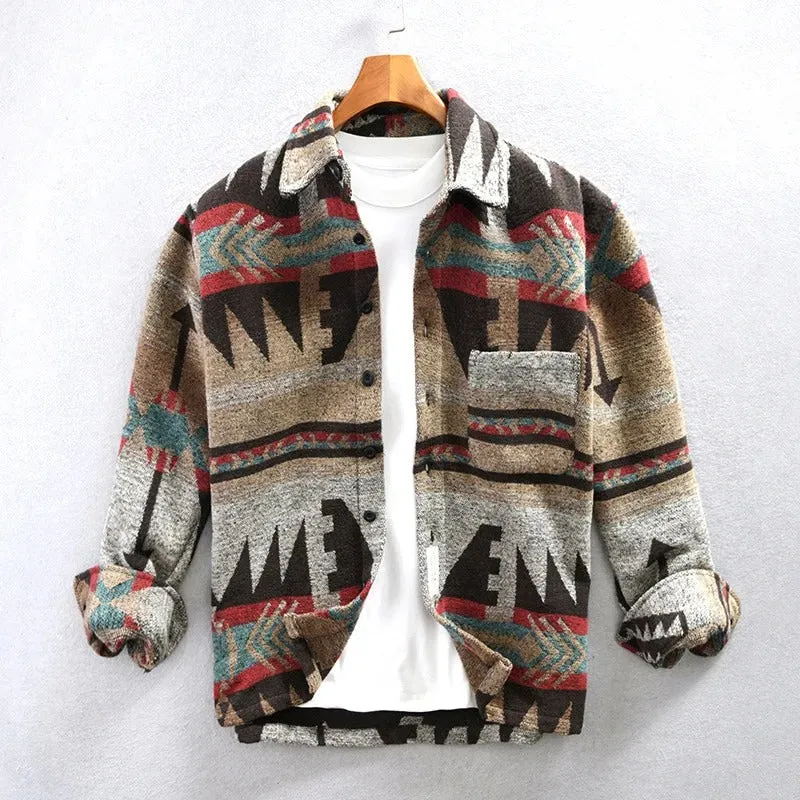Vintage-Inspired Flannel Shirt for Men