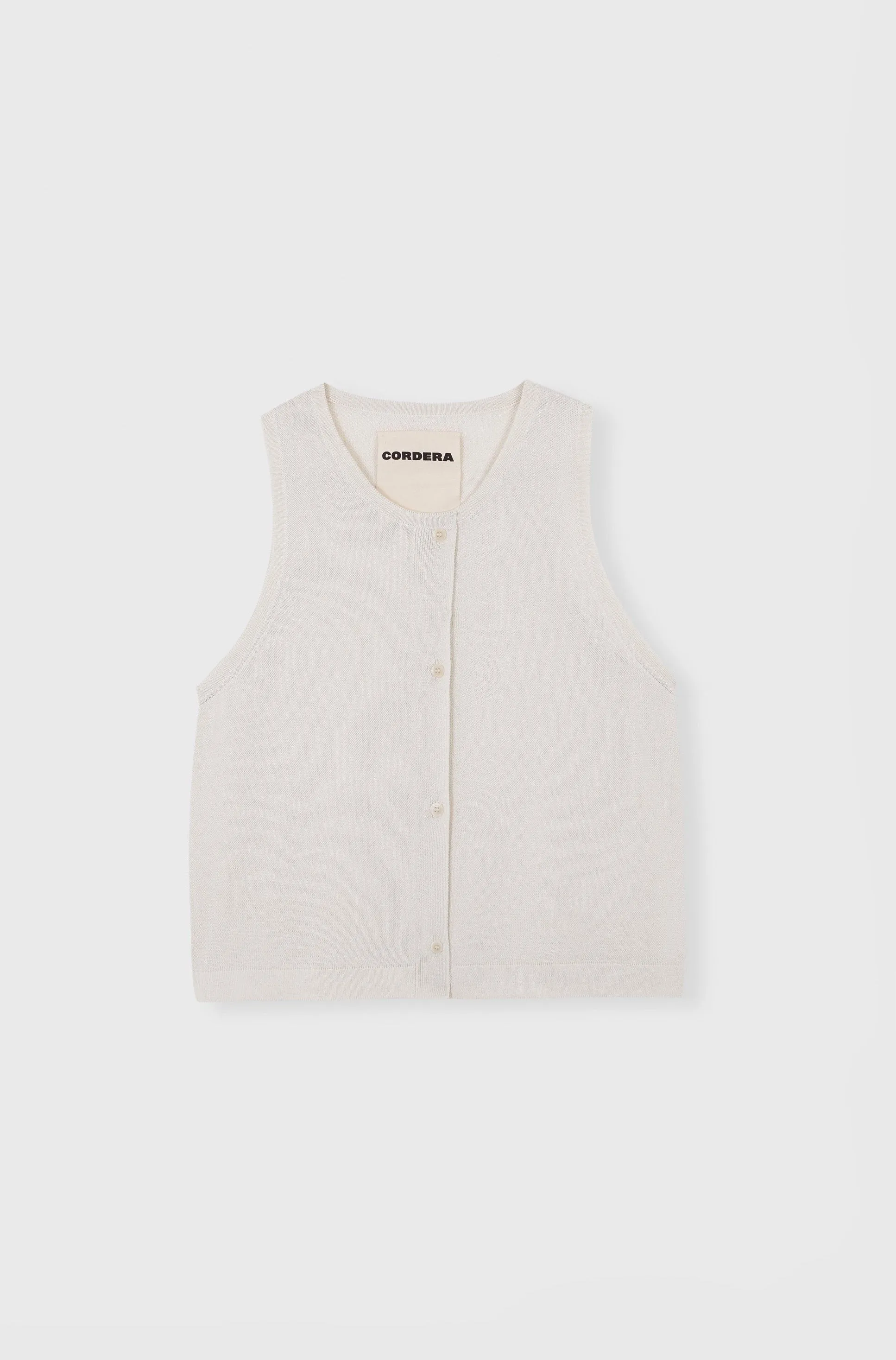 Viscose Waistcoat, Marshmallow