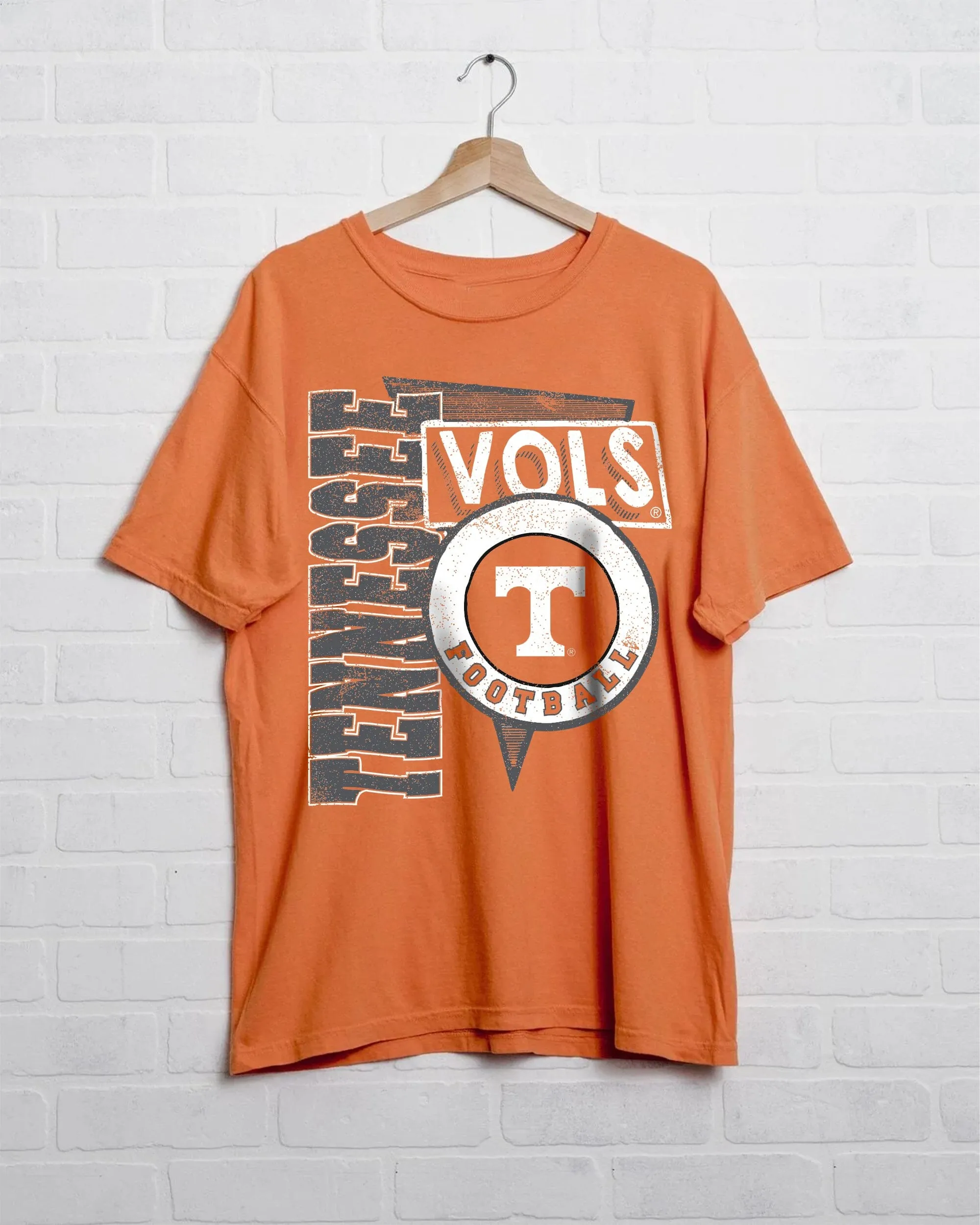 Vols Football Spree Orange Thrifted Tee