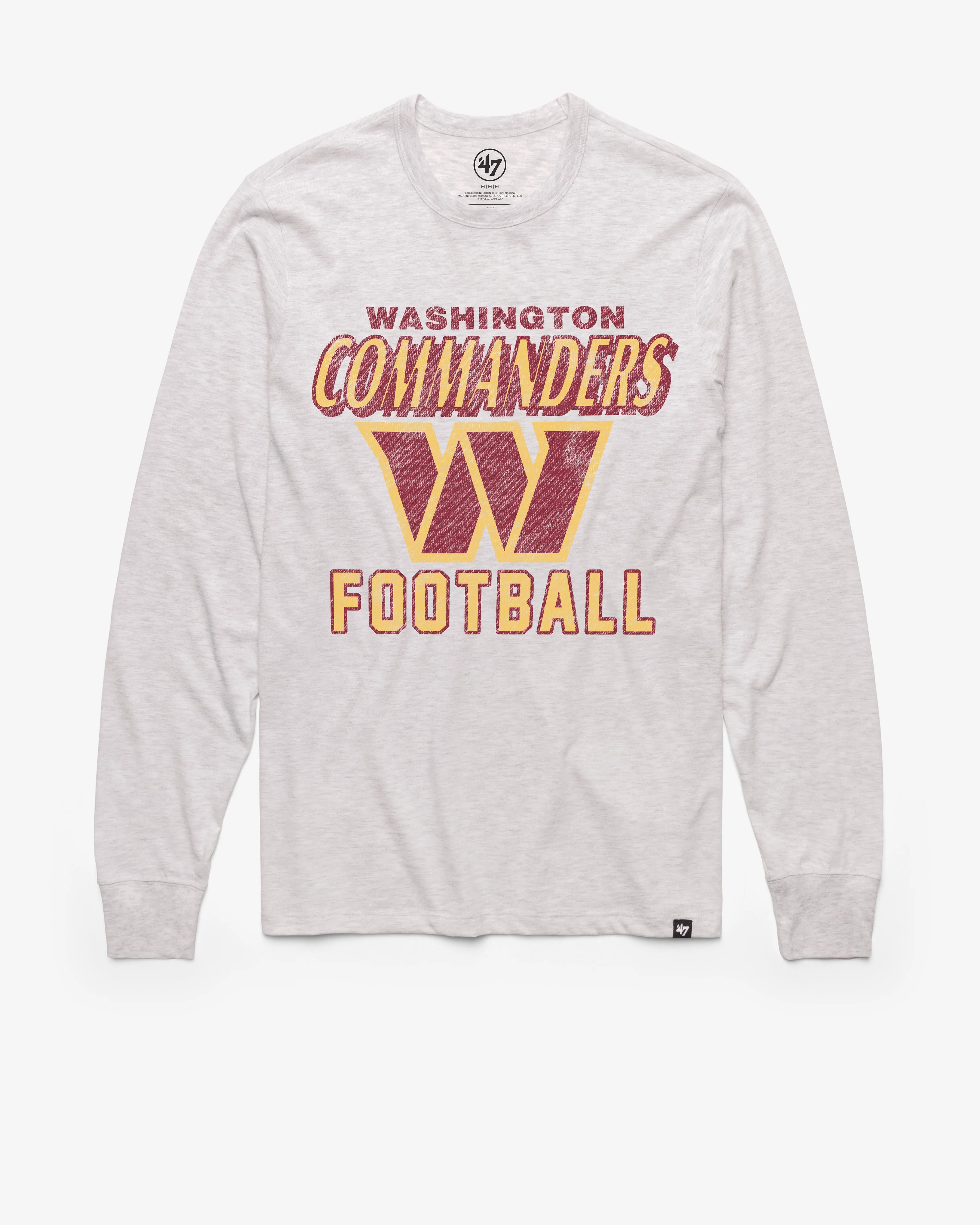WASHINGTON COMMANDERS DOZER '47 FRANKLIN LONG SLEEVE TEE