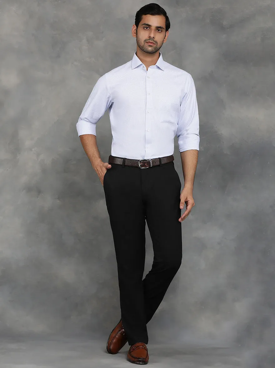 White Checked Slim Fit Formal Shirt | GreenFibre