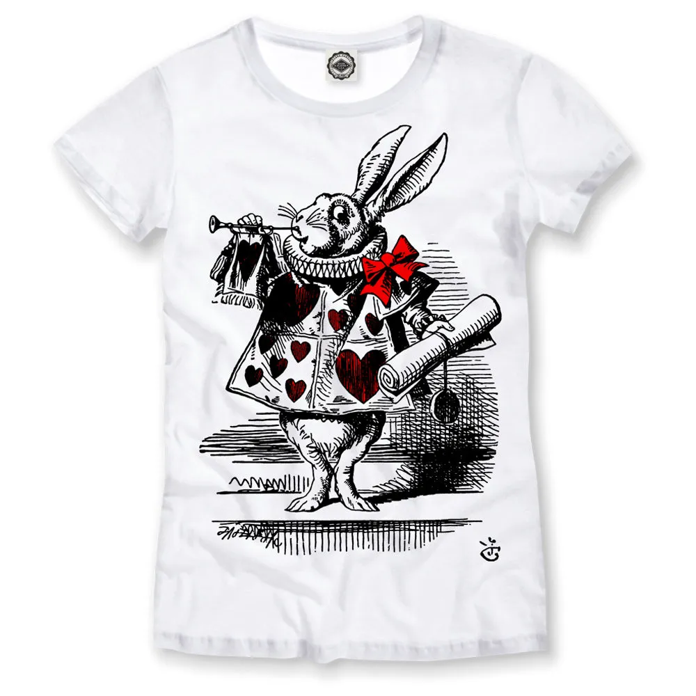 White Rabbit In Wonderland Women's Tee