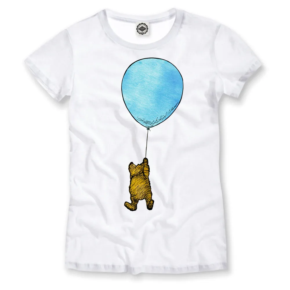 Winnie-The-Pooh With Balloon Women's Tee