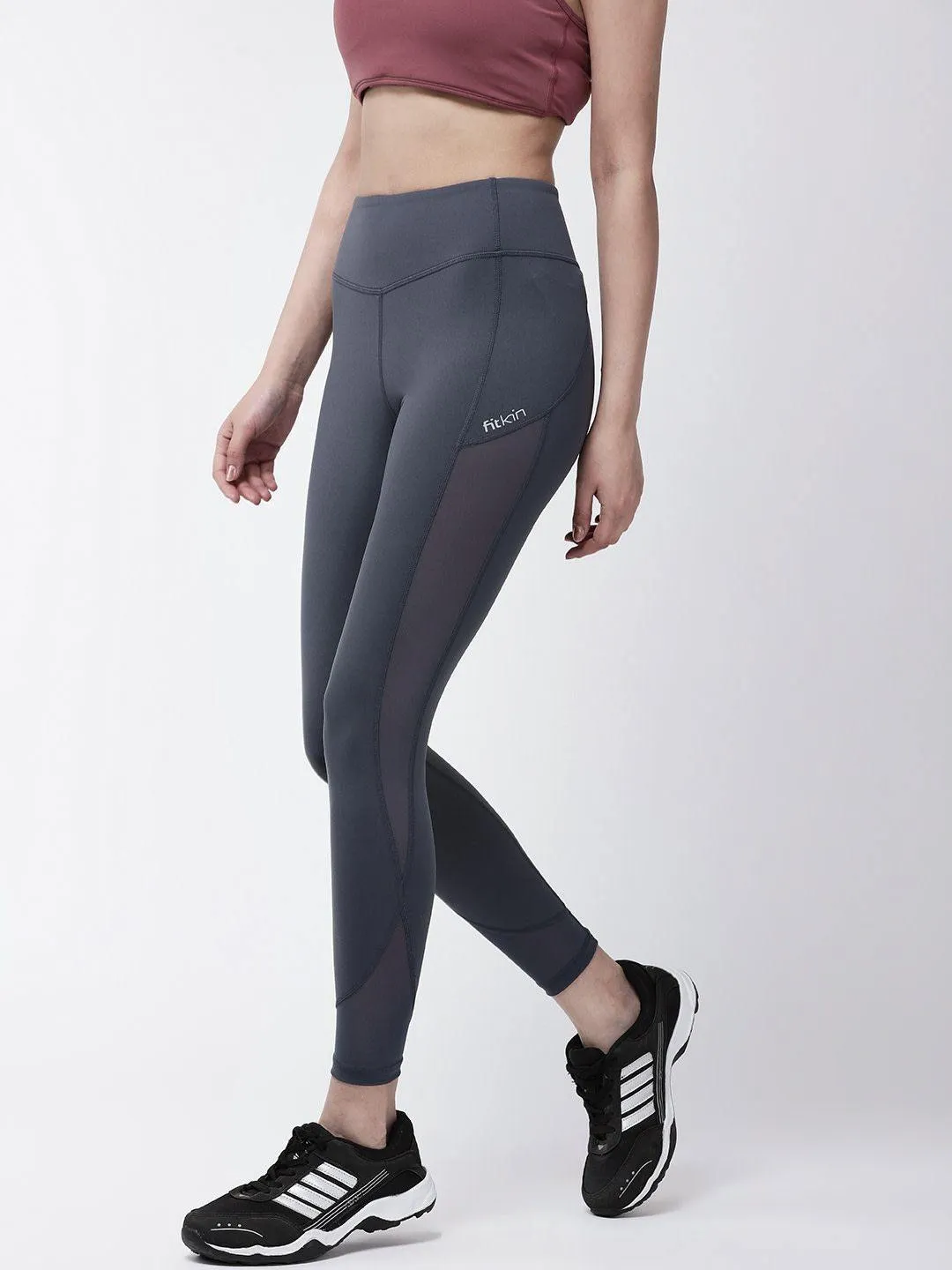 Women's High Rise Side Stripe Tights