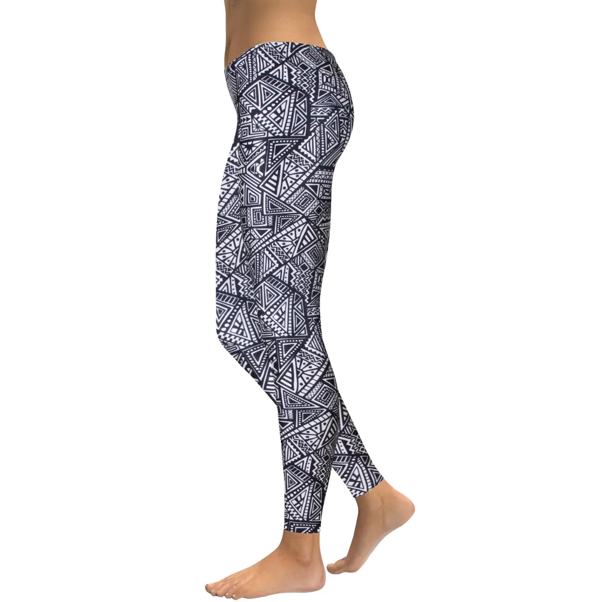 Women's Yoga Leggings -Geometric
