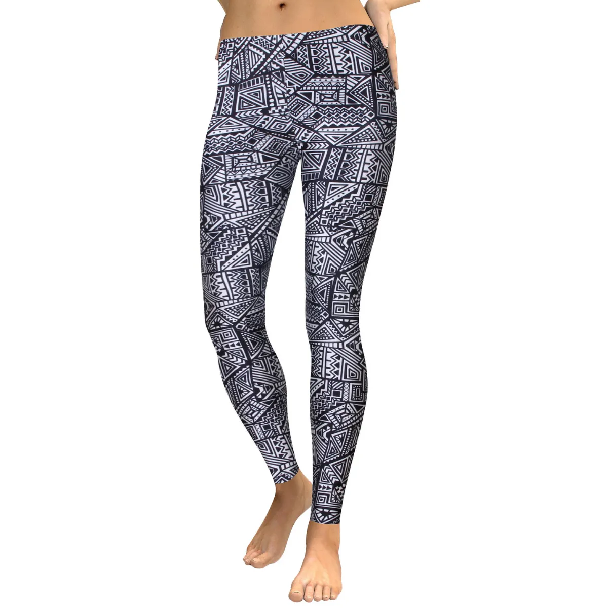 Women's Yoga Leggings -Geometric