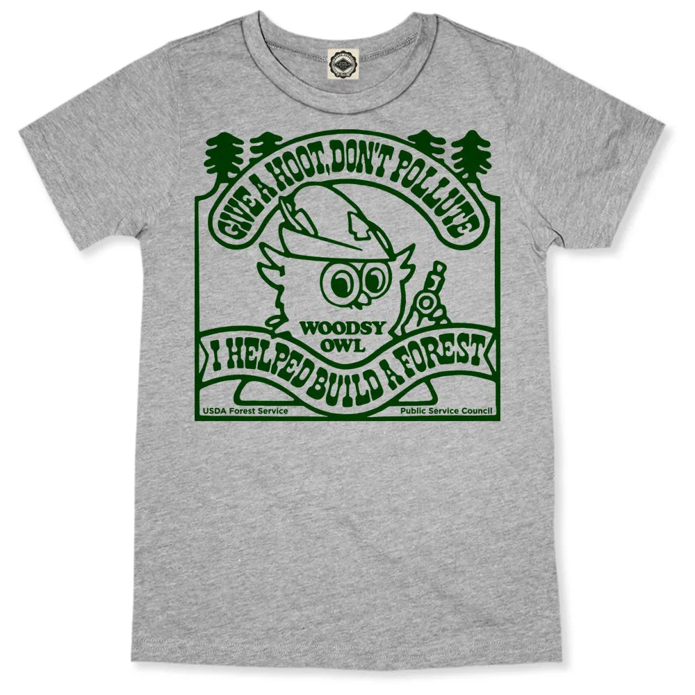 Woodsy Owl "I Helped Build A Forest" Kid's Tee
