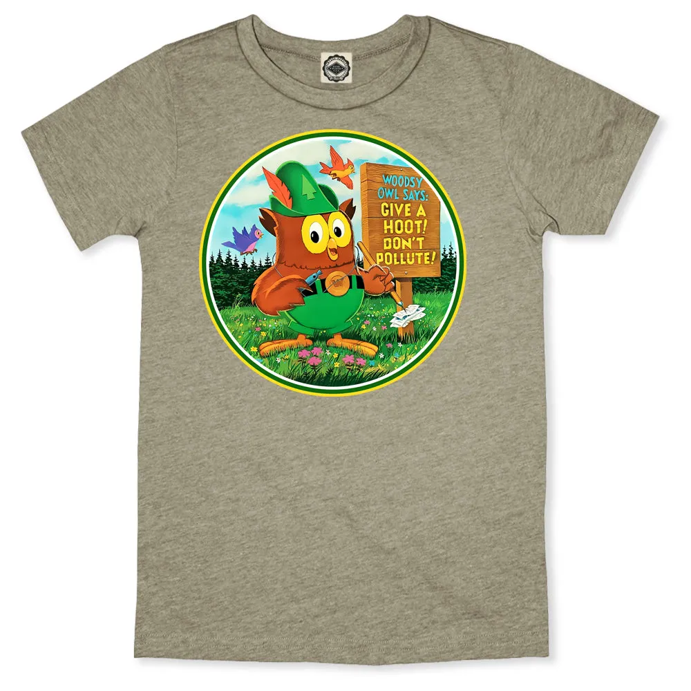 Woodsy Owl Retro 70's Logo Toddler Tee