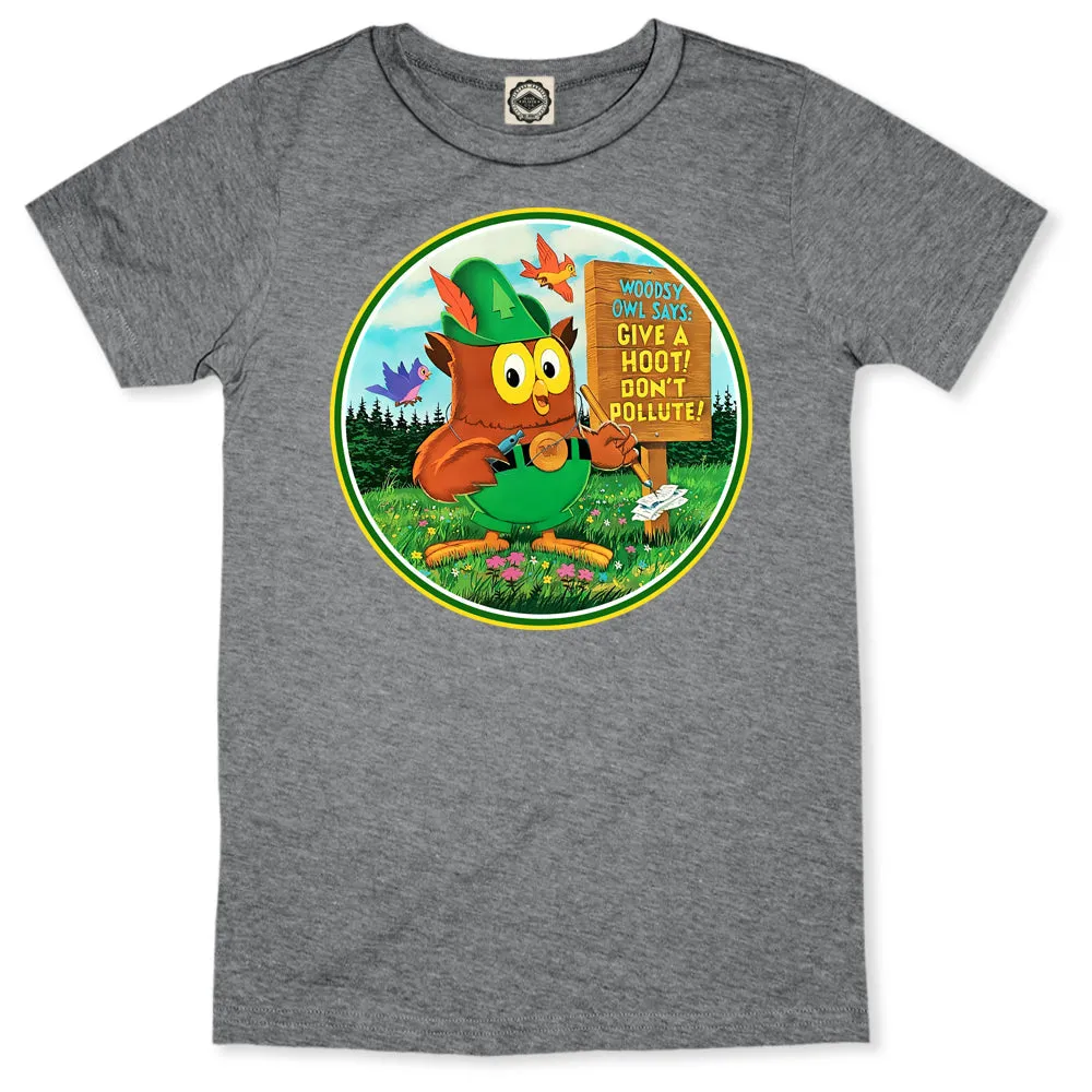Woodsy Owl Retro 70's Logo Toddler Tee