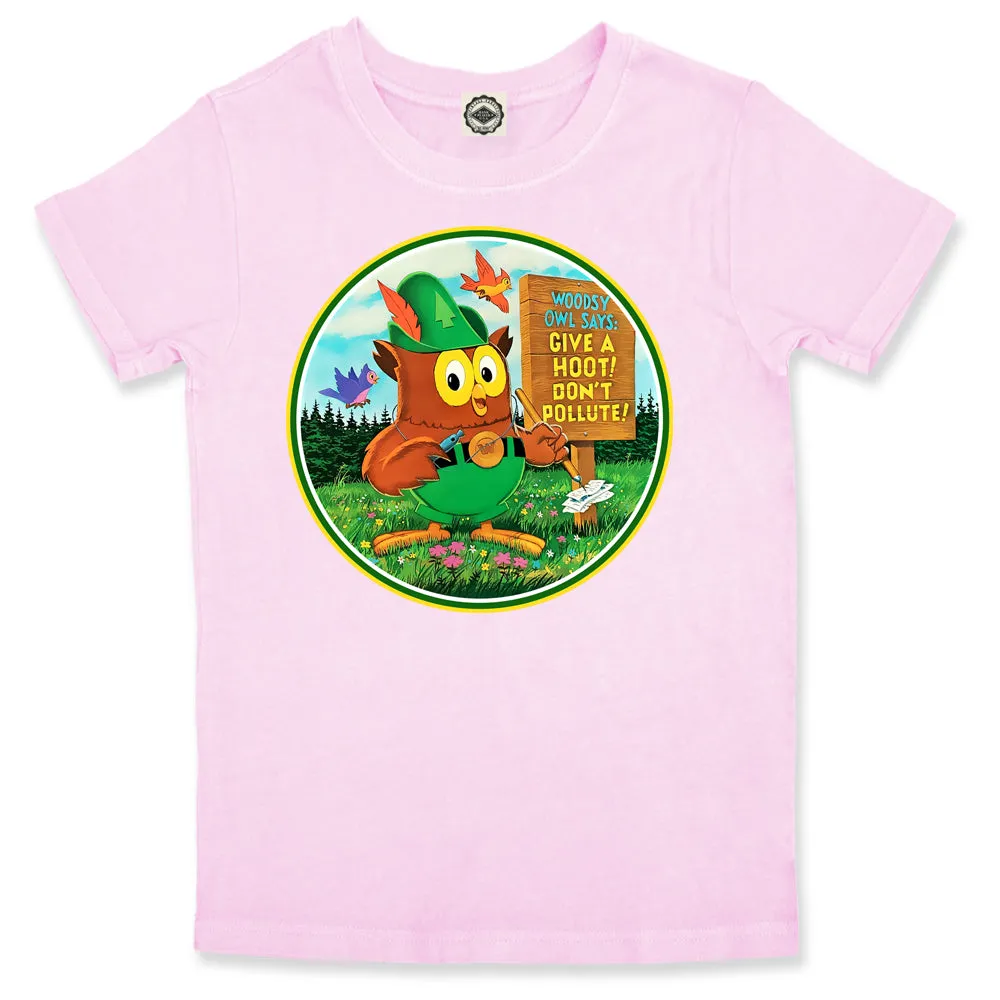 Woodsy Owl Retro 70's Logo Toddler Tee
