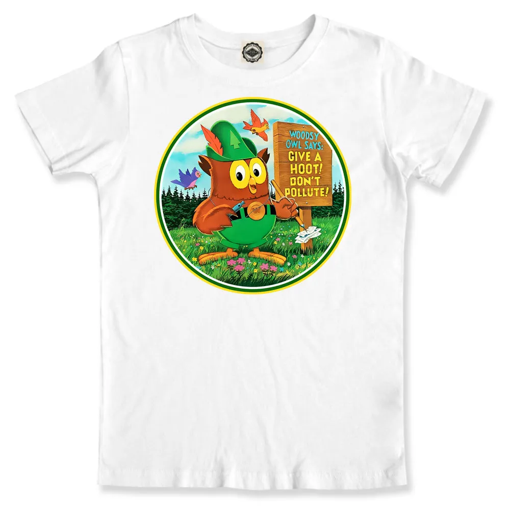 Woodsy Owl Retro 70's Logo Toddler Tee