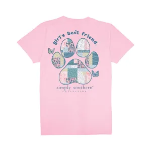 Youth Dog Paw Short Sleeve T-Shirt